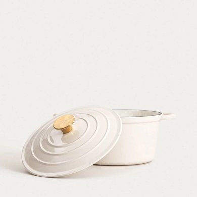 Каструля з кришкою Homla ANDREAS 4 л Бежевий 244314 фото - 2