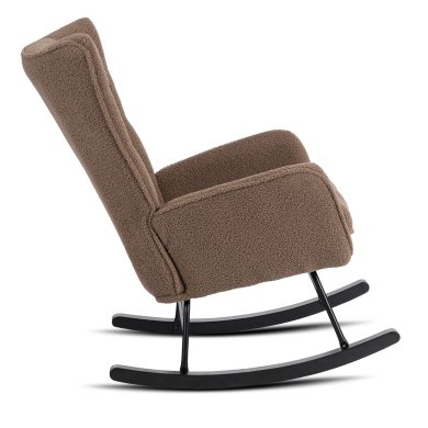 Кресло-качалка мягкое Mebel Elit JACKSON Boucle Коричневый ME.JACKSON/BR/CZ/TB/FW фото - 3