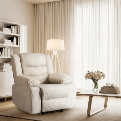 Кресло мягкое раскладное с реклайнером Mebel Elit ARTURO Velvet Бежевый - 15 Кресло мягкое раскладное с реклайнером Mebel Elit ARTURO Velvet Бежевый ME.ARTURO/BZ/SZTR/FW фото - 15