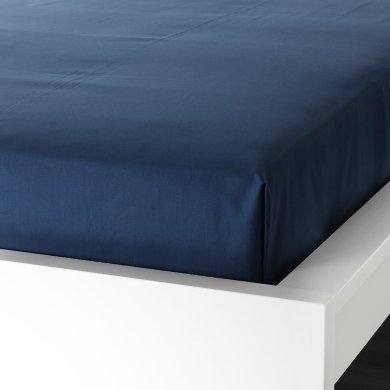 IKEA Простирадло ULLVIDE 240x260 см Синій (ИКЕА ULLVIDE) 70342806 фото - 4