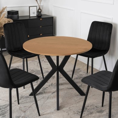 Обідній стіл Mebel Elit LAUREN 80 см Дуб золотий ME.LAUREN/D/CZ/S80 фото - 2