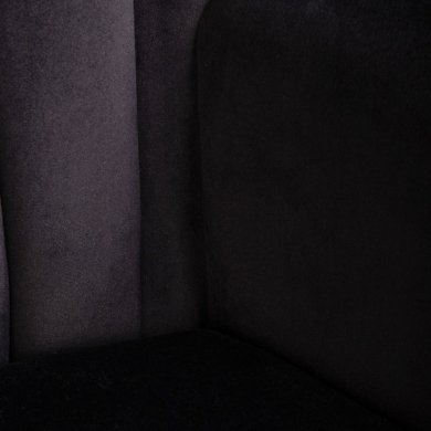 Крісло м'яке Homla MILLS Welur Чорний 218191 фото - 5
