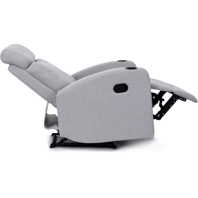 Кресло мягкое раскладное с реклайнером Mebel Elit ALAN Серый ME.ALAN2/P/T/FW фото - 7