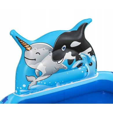 Надувной детский бассейн Bestway 53156 POLAR PALS 134х131х73 см Принт BES53156 фото - 5