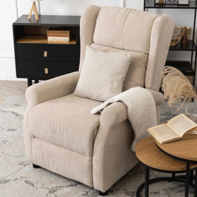 Крісло м'яке розкладне з реклайнером Mebel Elit SIMON 2  Бежевий ME.SIMON2/BZ/T/FW фото - 12