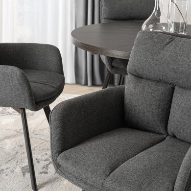 Обідній стілець поворотний Mebel Elit CORTADO Темно-сірий ME.CORTADO/CZ/CZ/T/K фото - 7