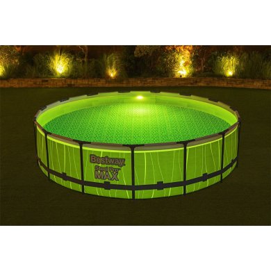 Каркасний басейн Bestway 561GD STEEL PRO MAX LED 457х107 см Сірий - 3 Каркасний басейн Bestway 561GD STEEL PRO MAX LED 457х107 см Сірий BES561GD фото - 3