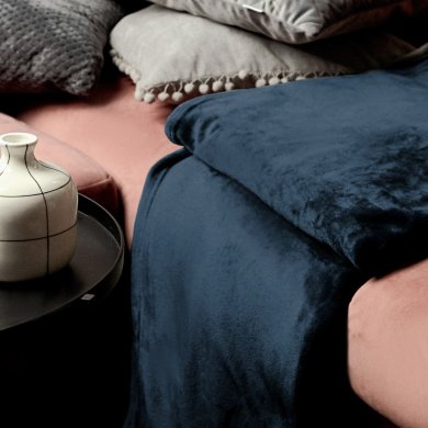 Плед Homla ROTE 150x200 см Темно-синій 158765 фото - 4