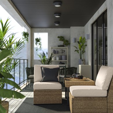 IKEA Садовое кресло SOLLERON Бежевый (ИКЕА СОЛЛЕРОН) 19558102 фото - 2