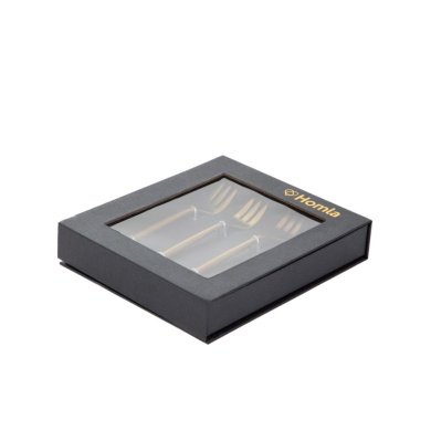 Набір десертних виделок Homla NOIA 4 шт Золотий 228065 фото - 7