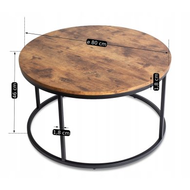 Журнальний стіл Mebel Elit TIM MAX Дуб рустик - 7 Журнальний стіл Mebel Elit TIM MAX Дуб рустик ME.MAXTIM/DRU/CZ/L фото - 7