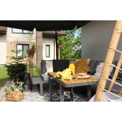 Комплект садовой мебели Garden Line BOGOTA Серый ALM1142 фото - 2