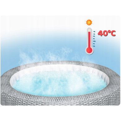 Джакузи Bestway LAY-Z-SPA HONOLULU SMART 196х71 см Серый BES60019 фото - 10