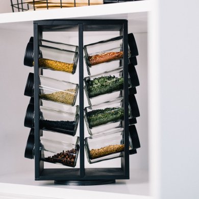 Подставка для специй Homla OTTO 16 шт. | Черный - 2 Подставка для специй Homla OTTO 16 шт. | Черный 202187 фото - 2