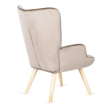 Кресло мягкое с подставкой Mebel Elit LOZANO Welur Бежевый ME.LOZANO/BZ/DK/V/FW фото - 5