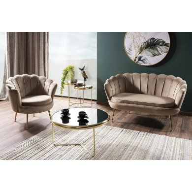 Диван Signal CAMELLIA 2 Velvet Бежевый CAMELLIAV2BEZL фото - 4