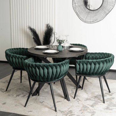 Обеденный стул Mebel Elit EMPOLI Welur Зеленый - 6 Обеденный стул Mebel Elit EMPOLI Welur Зеленый ME.EMPOLI/Z/CZ/V/K фото - 6