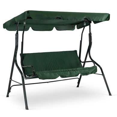 Садова гойдалка Mebel Elit RENO 180х110х158 см Зелений ME.RENO/Z/T/OGR/HUS