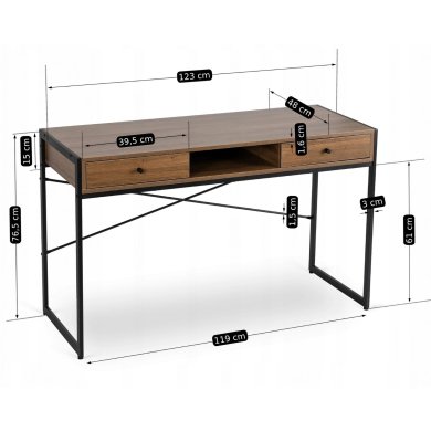 Письменный стол Mebel Elit STEP Орех ME.STEP/RU/CZ/B фото - 7