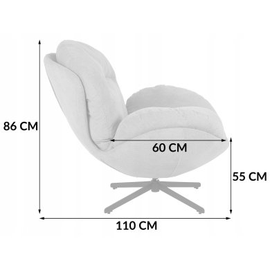 Крісло м'яке поворотне Kontrast MILO 3D Гірчичний 5.01.84809 фото - 13