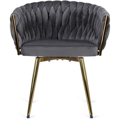 Обідній стілець поворотний Mebel Elit RUBI Welur Сірий ME.RUBI/P/ZL/V/K фото - 2