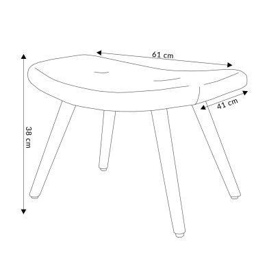Подставка для ног Homla MOSS Welur Розовый - 5 Подставка для ног Homla MOSS Welur Розовый 158441 фото - 5