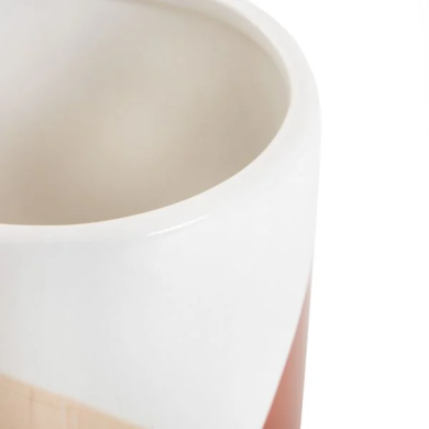 Горщик для квітів Homla LAZO 13x14 см | Екрю / Коричневий - 3 Горщик для квітів Homla LAZO 13x14 см | Екрю / Коричневий 214170 фото - 3