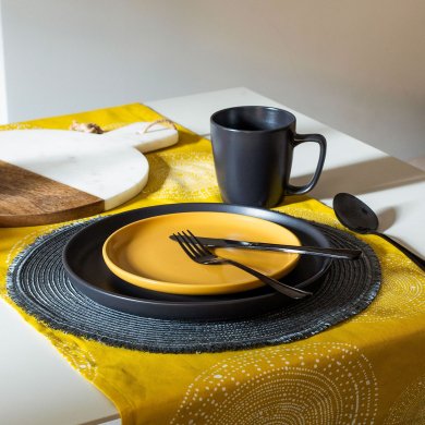 Тарілка Homla FEMELO 27 см | Чорний 158854 фото - 3