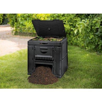 Садовий компостер без основи Keter E-COMPOSTER 470 л Чорний 231599-1 фото - 4