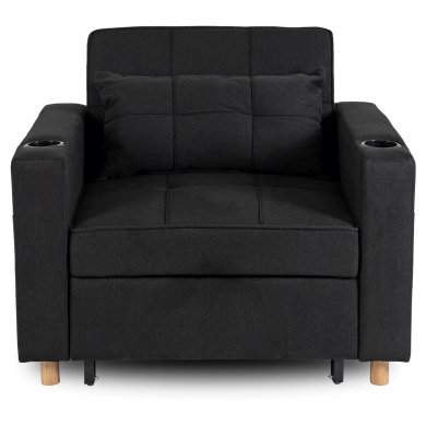 Крісло м'яке розкладне Mebel Elit SOLOR Чорний ME.SOLOR/CZ/T/FW фото - 7