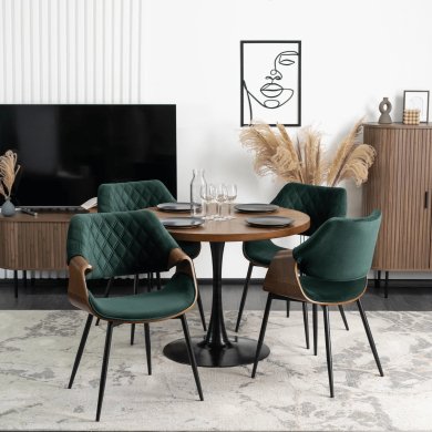 Обідній стілець Mebel Elit DAKOTA Welur Зелений ME.DAKOTA/Z/O/V/K фото - 5