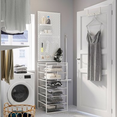 Стелаж JONAXEL Білий - 3 IKEA Стелаж JONAXEL Білий (ИКЕА ЙОНАКСЕЛЬ) 19297138 фото - 3