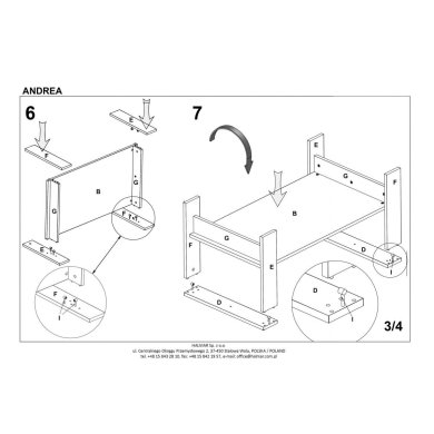 Журнальний стіл Halmar ANDREA Дуб сан-ремо V-PL-ANDREA-LAW-SAN_REMO фото - 5