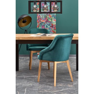 Розкладний обідній стіл Halmar TIAGO Дуб крафт - 3 Розкладний обідній стіл Halmar TIAGO Дуб крафт V-PL-TIAGO-ST-CRAFT/CZARNY фото - 3