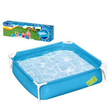 Дитячий каркасний басейн Bestway 56217 MY FIRST FRAME POOL 122х122 см Різнокольоровий BES56217
