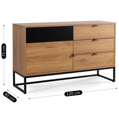 Комод Mebel Elit ISEO Дерево - 6 Комод Mebel Elit ISEO Дерево ME.ISEO/D/CZ/KOM фото - 6