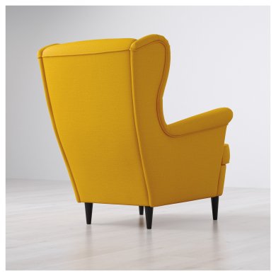 IKEA Крісло м'яке STRANDMON Жовтий (ИКЕА СТРАНДМОН) 90361894 фото - 6