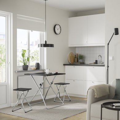 IKEA Табурет складаний GUNDE Чорний (ИКЕА ГУНДЭ) 40570404 фото - 7
