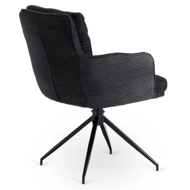 Обеденный стул поворотный Mebel Elit AKITA Velvet Черный ME.AKITA/CZ/SZTR/K фото - 4