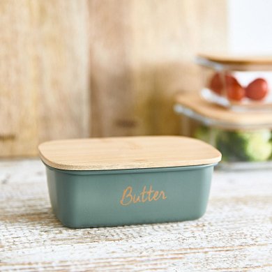 Масленка Homla ESCILLE 15x10x6 см Зеленый 226424 фото - 4