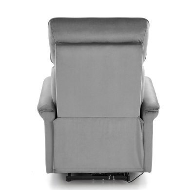 Кресло мягкое раскладное с реклайнером Halmar SEMIR Welur Пепельный V-CH-SEMIR-FOT-POPIELATY фото - 5