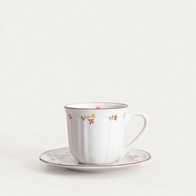 Чашка с блюдцем Homla GRETA 200 мл Розовый 243121 фото - 2