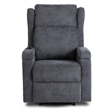 Крісло м'яке розкладне масажне з реклайнером Mebel Elit SEBASTIAN Темно-сірий ME.SEBASTIAN/CZ/T/FW фото - 3