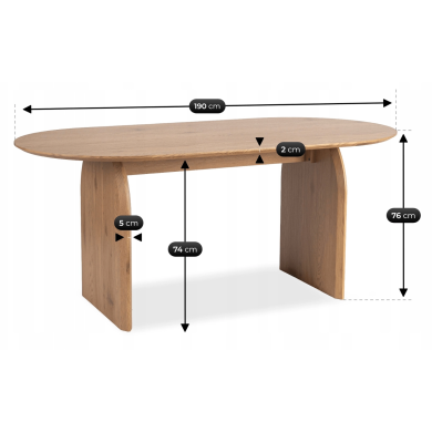 Обеденный стол Mebel Elit TINO Дуб ME.TINO/D/D/S фото - 7