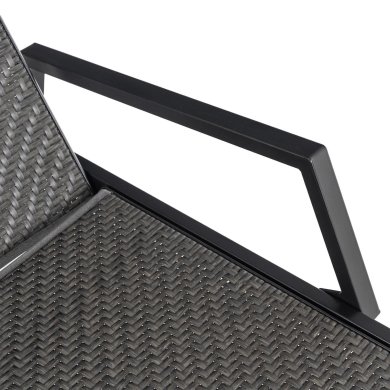 Шезлонг Mebel Elit ROULE Черный ME.ROULE/CZ/RT/OGR/LEZ фото - 5