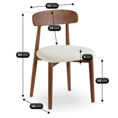 Обідній стілець Mebel Elit ALVIN Горіх ME.ALVIN/BZ/O/T/K фото - 8