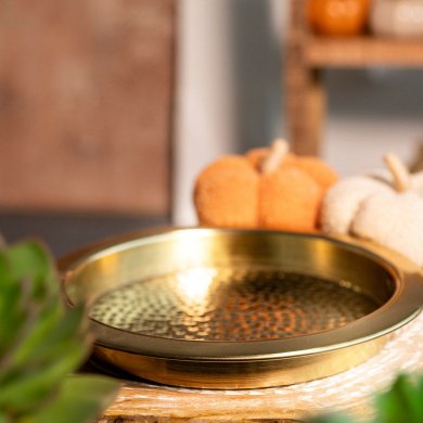 Піднос Homla DRITTO 32 см Золотий - 5 Піднос Homla DRITTO 32 см Золотий 218170 фото - 5