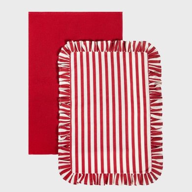 Набір кухонних рушників Homla TRUDY 45x65 см 2 шт Червоний 236707