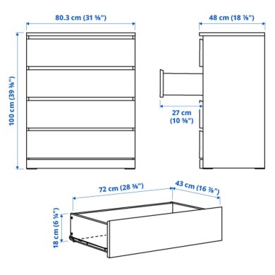 IKEA Комод MALM (ИКЕА МАЛЬМ) 50424054 фото - 8