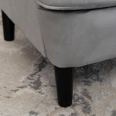 Кресло мягкое Mebel Elit KLARIS 2 Welur Серый ME.KLARIS2/P/V/FW фото - 13